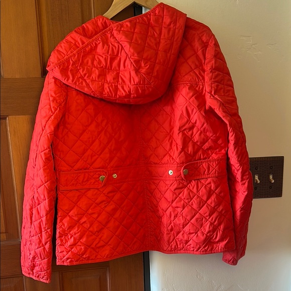 J. Crew Red Quilted Jacket - Picture 6 of 6